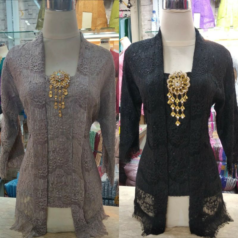 kebaya kutu baru lengan 7/8_kebaya brukat_kebaya_kebaya kutu baru modern_kebaya encim_kebaya wisuda murah