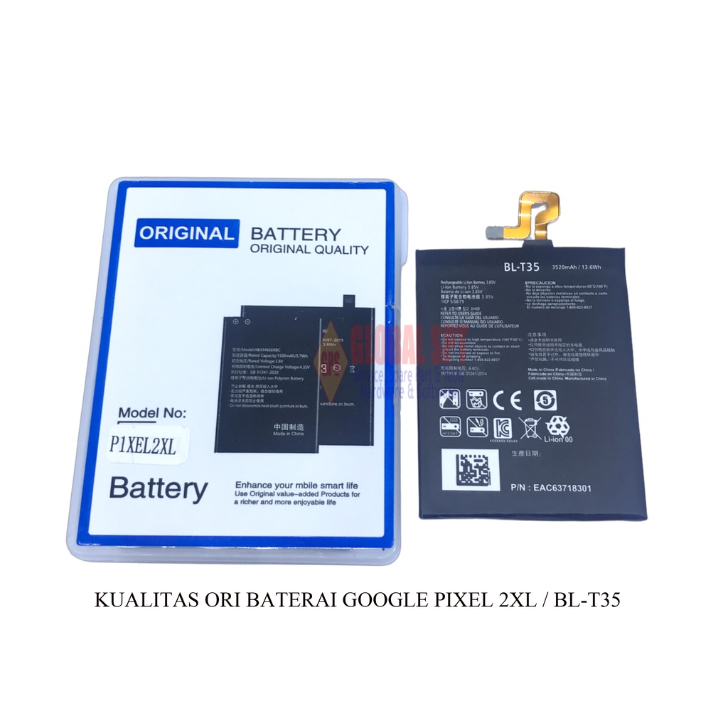 KUALITAS ORI / BATERAI GOOGLE PIXEL 2 XL / BATERE BL-T35 / BATRE