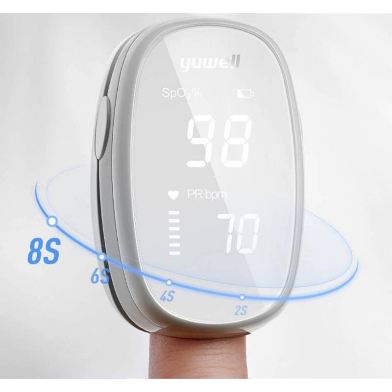 GS8 Yuwell Alat Pengukur Detak Jantung Kadar Oksigen Fingertip Pulse Oximeter - YX102 - White dealmedan