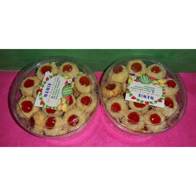 

Strawberry thumbrint cookies