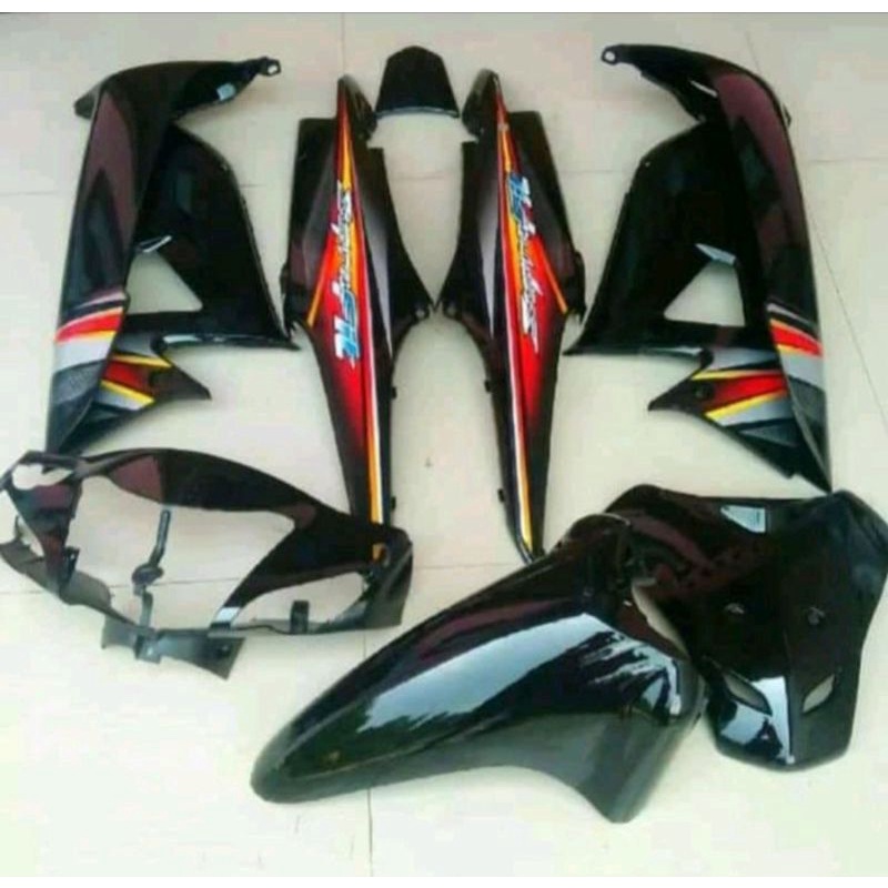 cover body set Supra fit new 2007 hitam