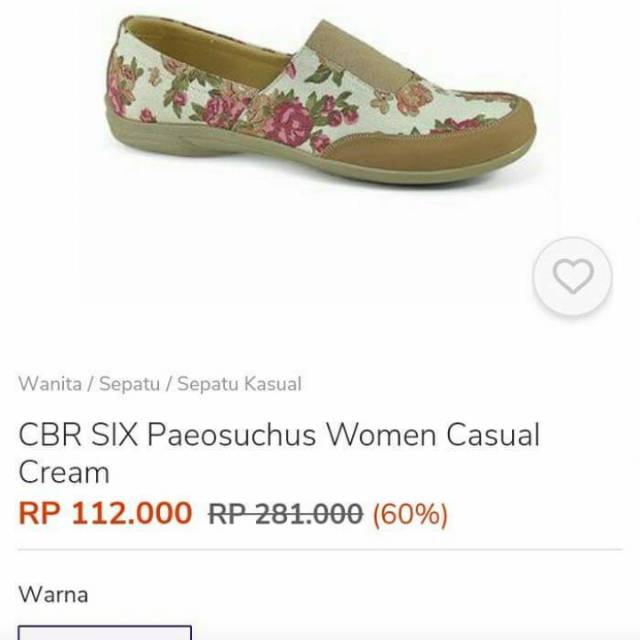 Sepatu wanita cbr six