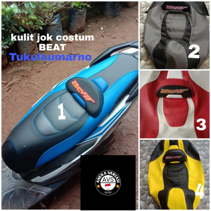 kulit jok custom BEAT.aksesoris motor