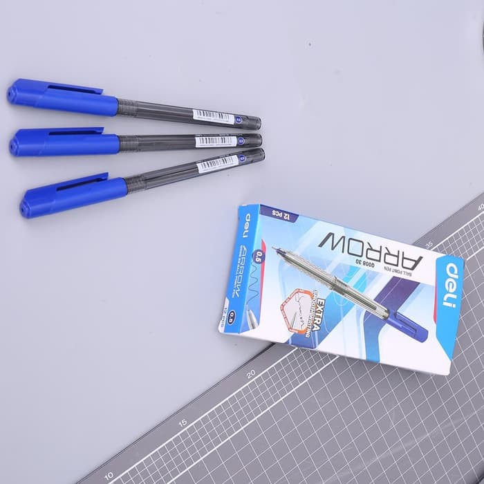 

TERBARU DELI BOLPOIN,PULPEN/ OIL PEN - 0.5MM BIRU/BLUE 12PCS/BOX EQ00830