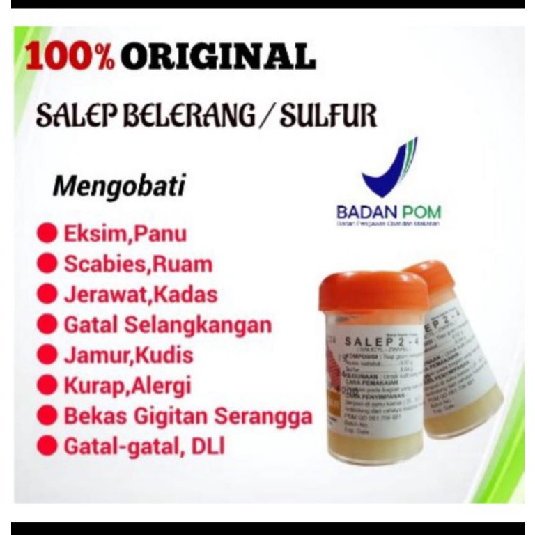(COD) Salep Gatal Zwafel 24 Belerang Sulfur 100% Original BPOM