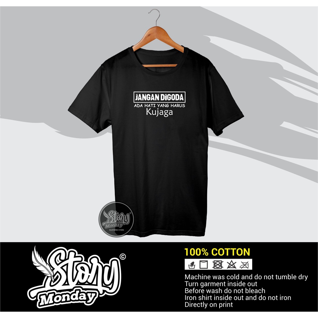 TSHIRT BAJU KAOS JANGAN DIGODA / KAOS TULISAN KATA2 / KAOS KEKINIAN KEREN SIMPEL UNIK