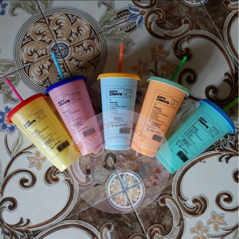 READY STOCK! REUSABLE CUP TUMBLR CUP BAEKHYUN EXO BY CANDY CRUSH SPRING KIT