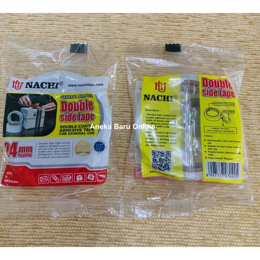

Nachi Tape - Double tape / Selotip Double / Dobel Tape / Isolasi