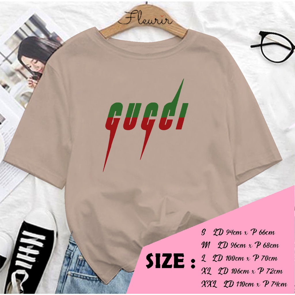 FLEURIR - COD KAOS GUC1 NEW WANITA PRIA REMAJA DEWASA UNISEX TSHIRT JUMBO