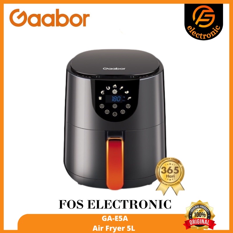 GAABOR AIR FRYER 5L DIGITAL GA-E5A / GAE5A - 100% ORI