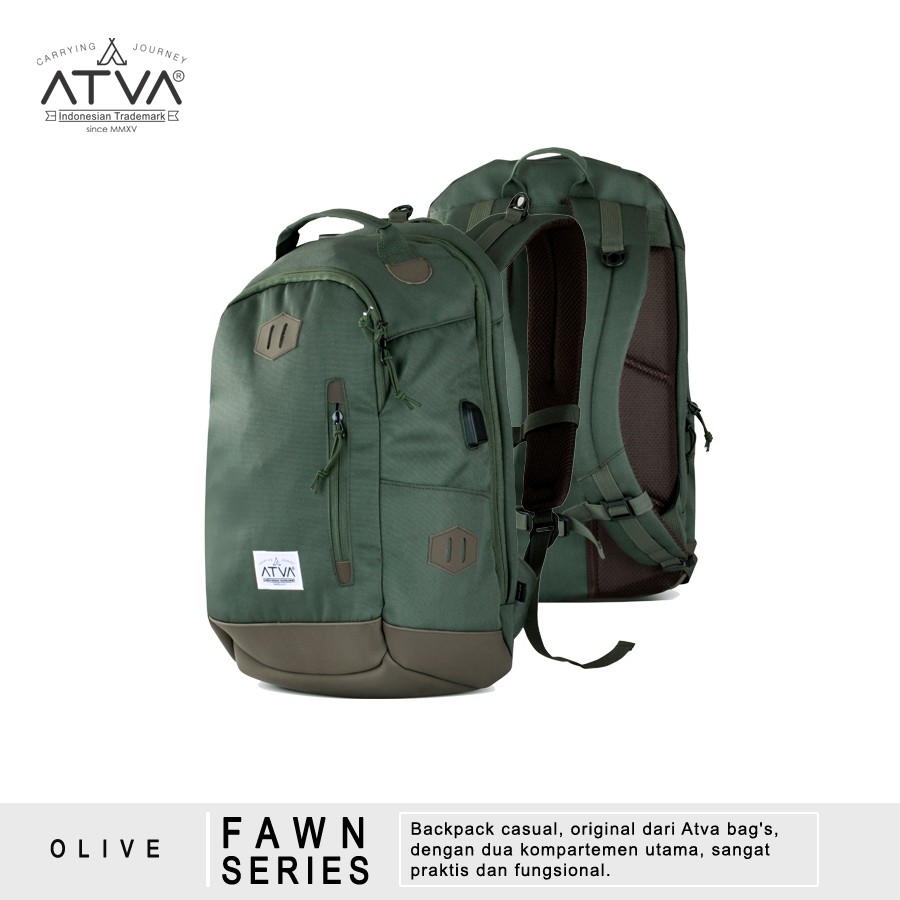 Tas Atva Backpack Fawn Olive