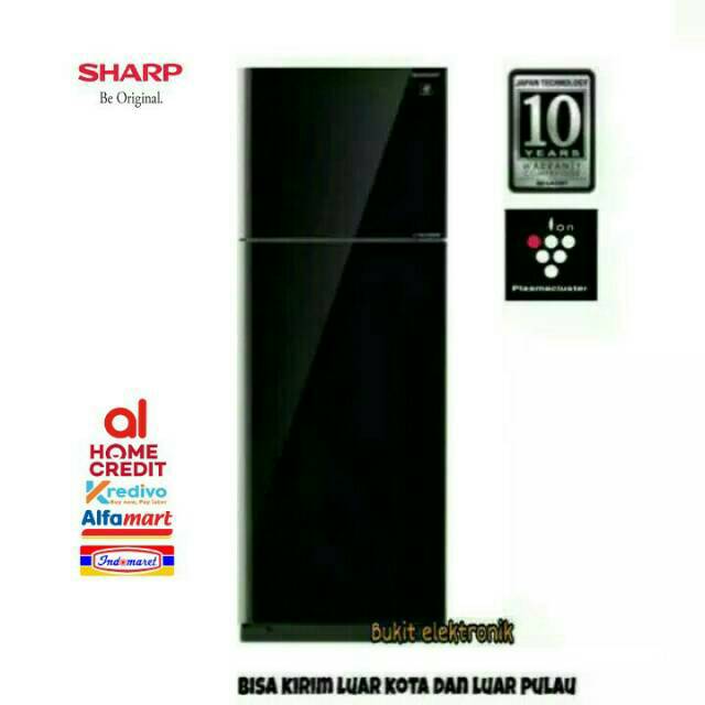 SHARP KULKAS 2PINTU SJ-IG571/SJ-IG 571 PG-BK