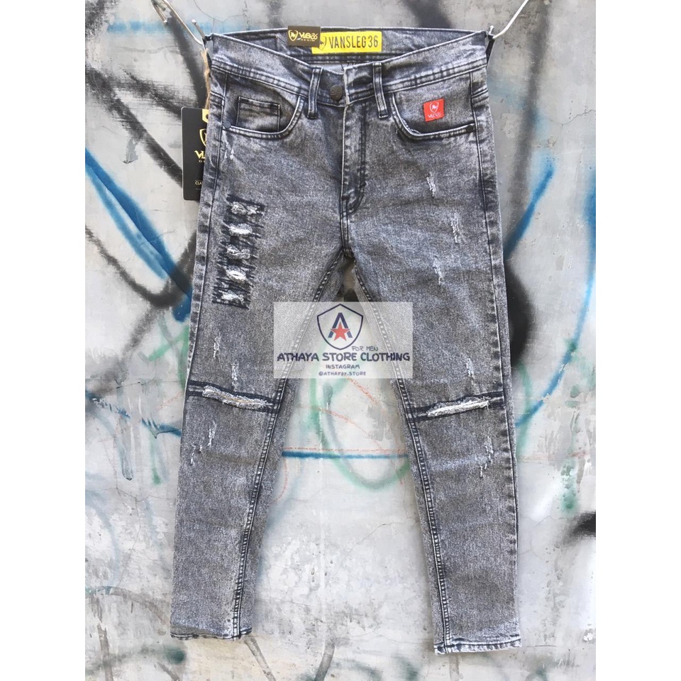 Celana panjang skiny sobek”/celana panjang jeans streetch