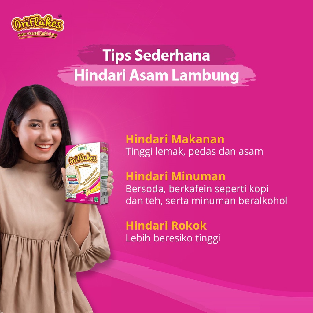 Oriflakes Gastro Sereal Umbi Tepung Pati Garut Obat Asam Lambung  Herbal Ampuh Plus Susu Etawa Platinum Penambah Nafsu Makan Dewasa