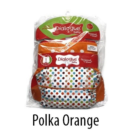 DIALOGUE BABY CLOTH DIAPERS CLODI BAYI PRINT POLKA  2 INSERT [DLD3201]