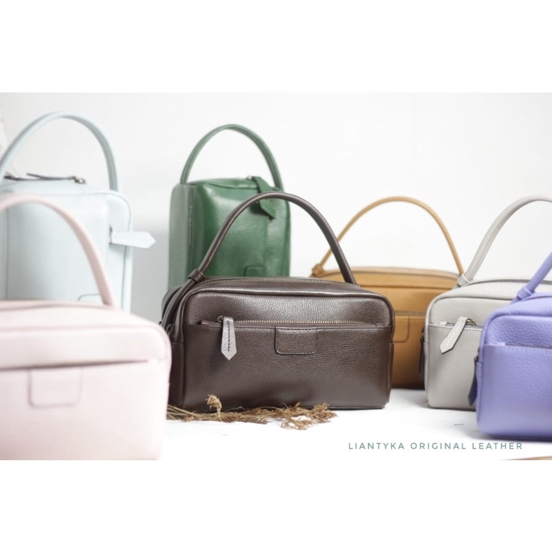 handbag aluna kulit sapi asli