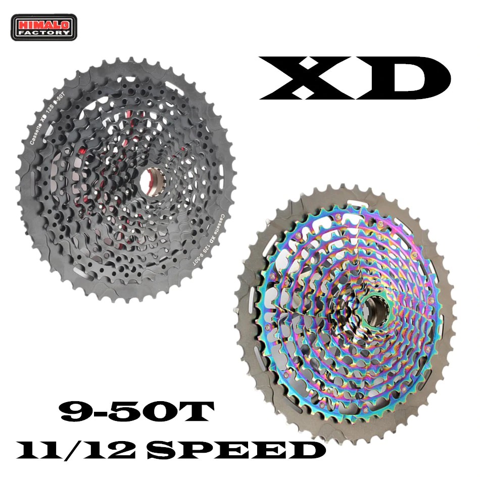 PRODUK IMPORT MTB 12 11-speed 9-50T cassette tape Ultimate XD cassette tape Rainbow 375g ULT