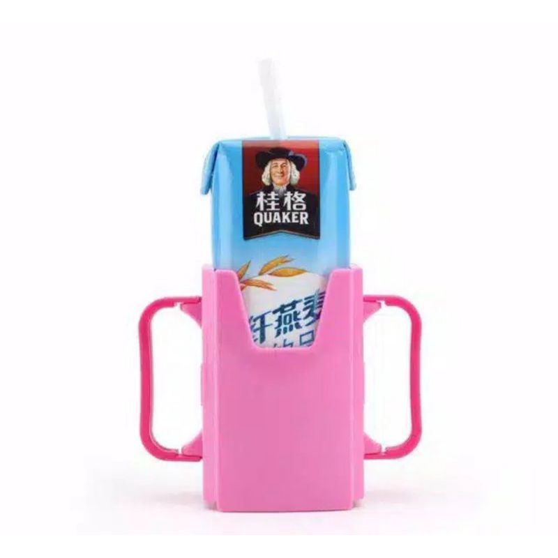 MILK JUICE BOX HOLDER | TEMPAT SUSU KOTAK | GELAS PEGANGAN SUSU KOTAK ANAK | FOLDABLE CUP