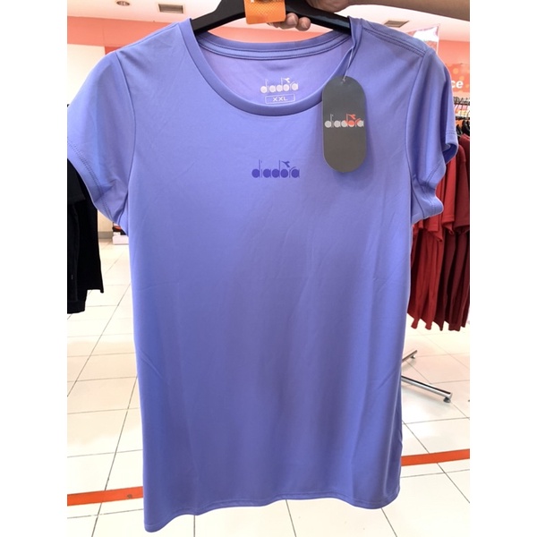 Kaos Diadora Wanita Bodyfit Bahan Katun Original