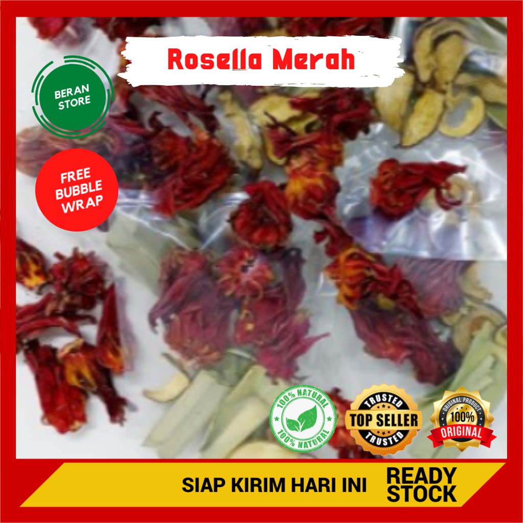 

✔ Teh Bunga Rosella Teh Herbal Untuk Diet Kolesterol Asam Urat Vitamin C Tinggi