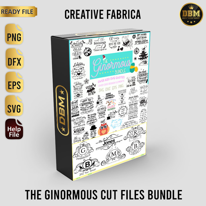 The Ginormous Cut Files Bundle - Vector Designs