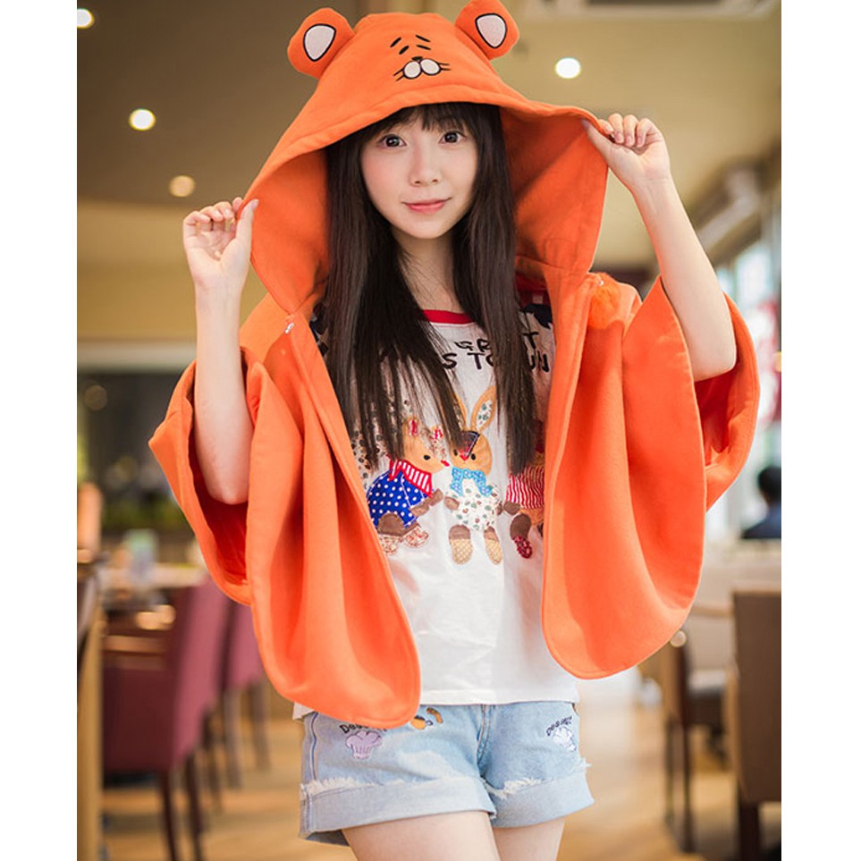 Himouto! Umaru Chan Cape Jubah Hoodie Cosplay Anime Kawaii