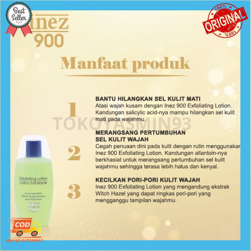 Inez 900 Exfoliating Lotion Murah