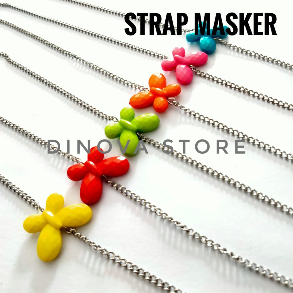 KALUNG MASKER bunga  masker strap strap mask mask strap konektor masker hijab pengait masker