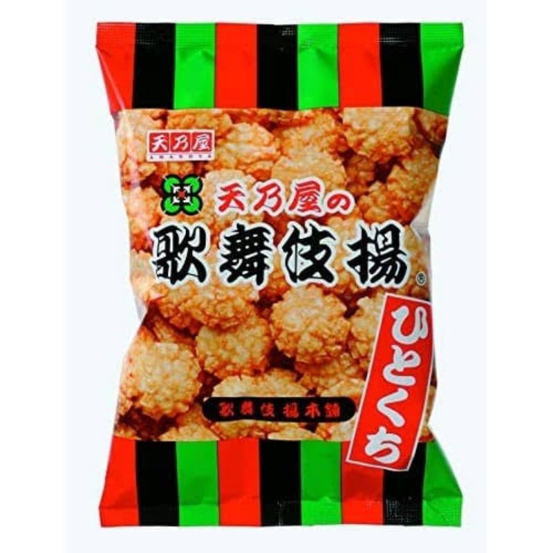 

Amanoya Hitokuchi kabuki 100gr kerupuk beras