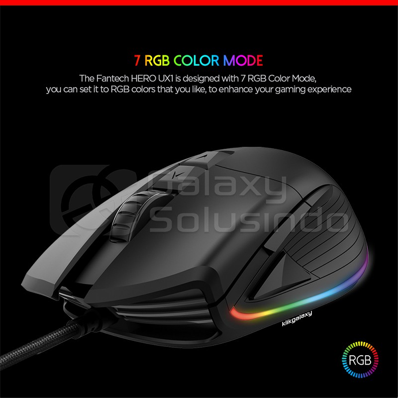 Fantech UX1 HERO RGB Macro Gaming Mouse