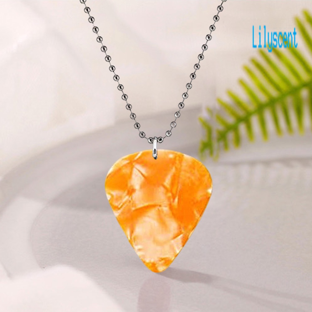 Kalung Liontin Pick Gitar Untuk Unisex