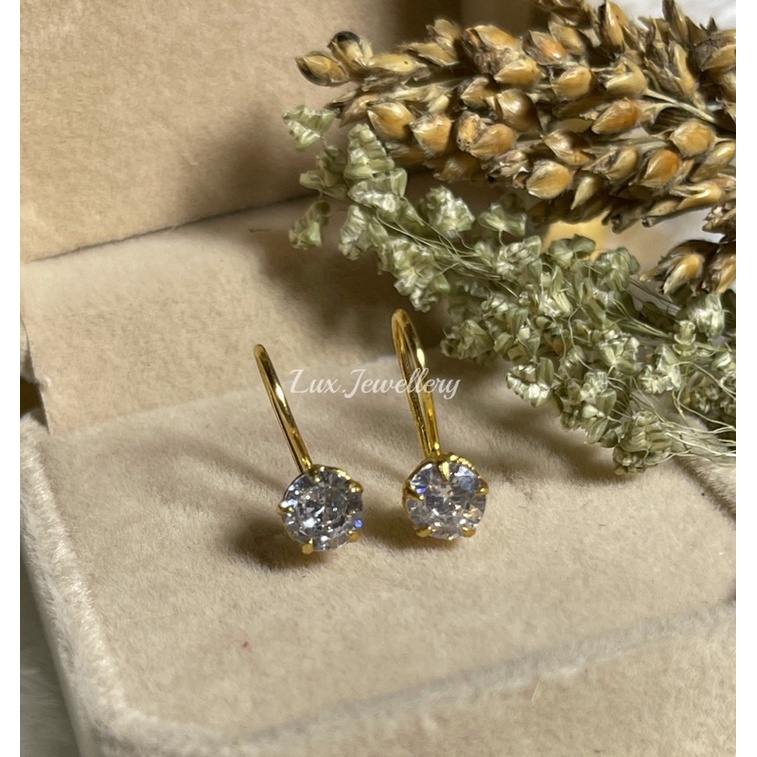 Anting Desy Mata Putih Setengah gram