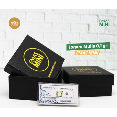 Logam Mulia/Emas Batangan/Emas Mini, 0.1 gram bersetifikat
