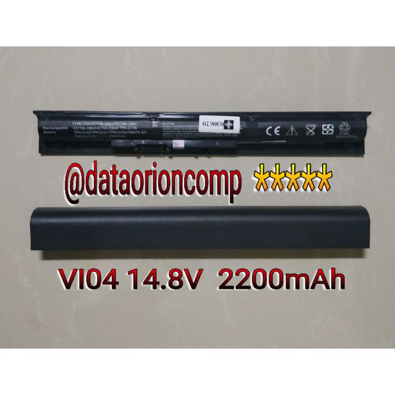 Baterai Battery HP VI04 V104 envy 14-V206TX V039TX V040TX V041TX V042TX V043TX