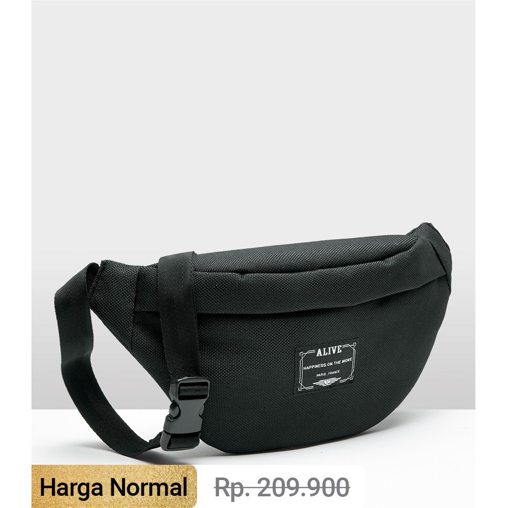 Sophie Martin Tas Selempang Dada Pinggang Pria Clint Black Alive Ori Waist Bag Terbaru Kekinian