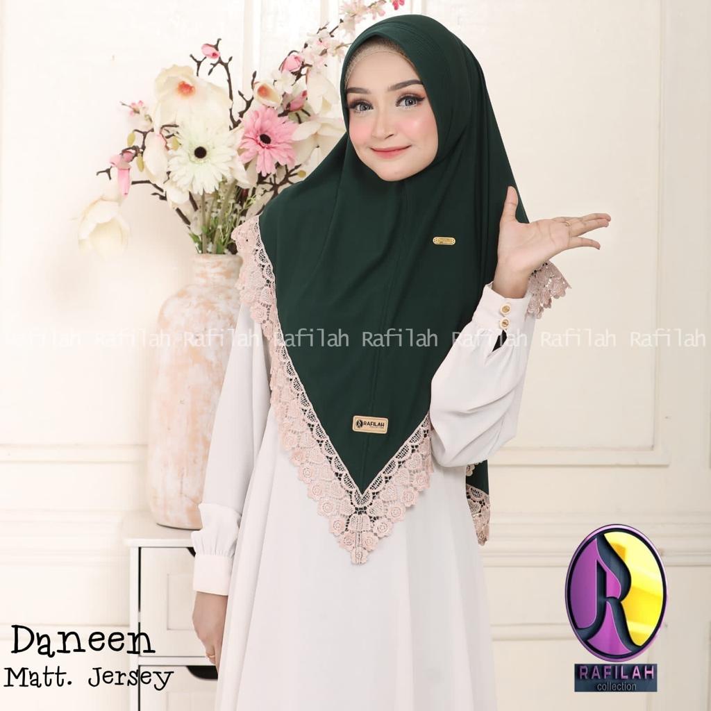 [329 rafilah] hijab instan daneen by rafilah collection ~ jilbab renda premium