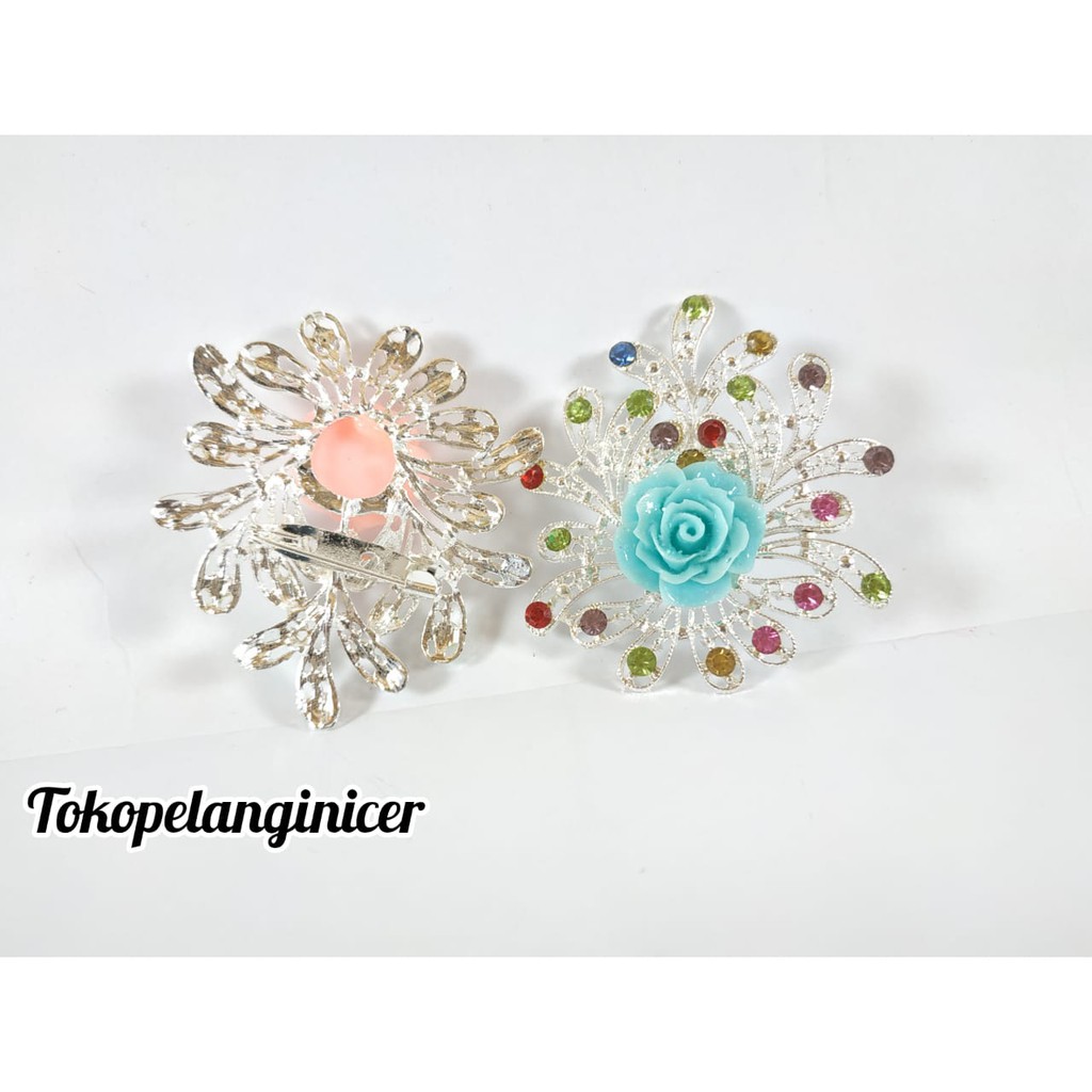 Bross peniti kebaya fashion wanita terbaru mawar jelly kekinian by tokopelanginicer