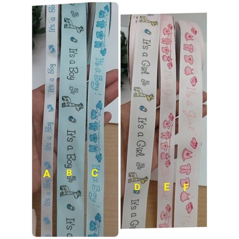 

& A A & It S It S Boy Pita Girl Motif Satin Grosgrain 085