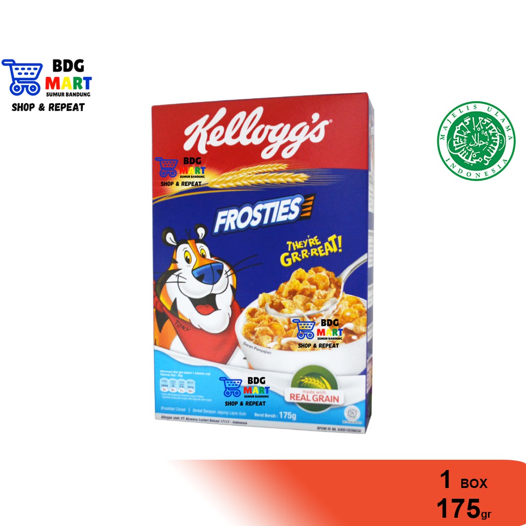 

BOX Kelloggs Frosties Sereal Gandum Produk Cereal Import Halal - 175gr