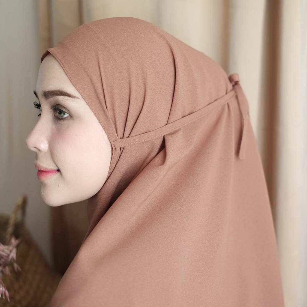 Khimar Bergo  Maryam  Hijab Instant Syar i Kerudung non Pet 