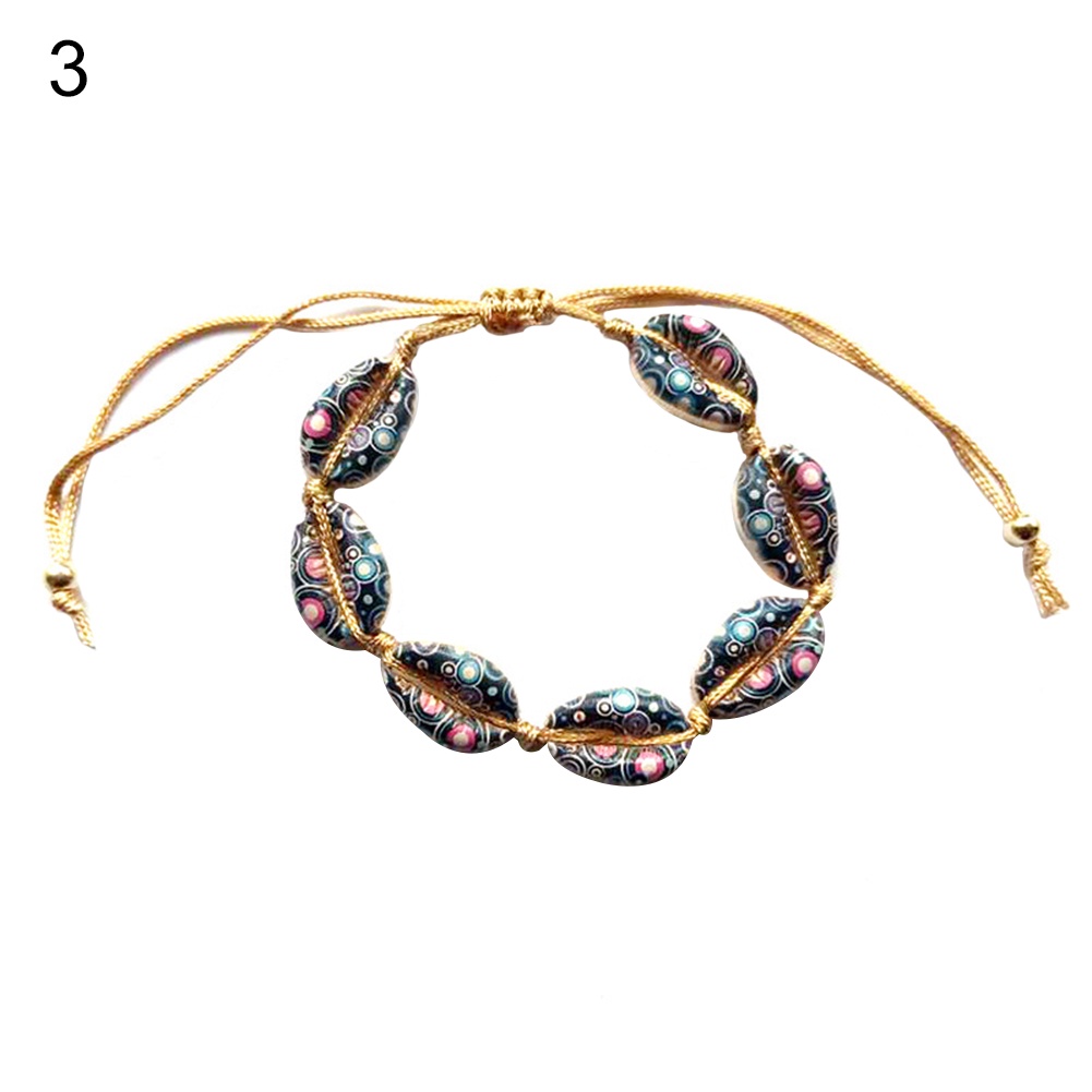 Hu Hu Hu Hu Hu Alat Bantu Pasang Kacamata♡ Gelang Tangan Wanita Desain Kerang Cowrie Gaya Hawaii Untuk Musim Panaspantai