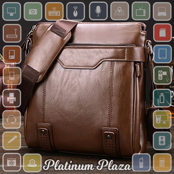 Rhodey Tas Selempang Messenger Crossbody Bag Pria - 15036 - Coffee`IQ8LI4-