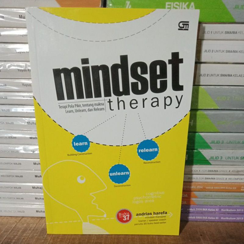 Original Mindset Therapy Terapi Pola Pikir,tentang makna Learn,Unlearn,dan Relearn Buku Ke -37.