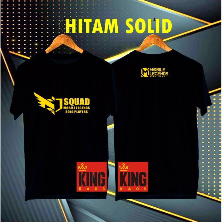 Kaos Distro T-shirt Unisex SQuad Mobile Legends Solo Players