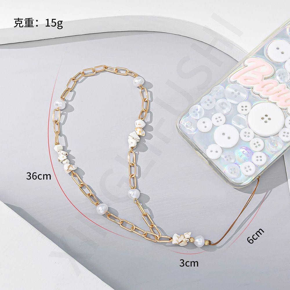 Quinton Strap Rantai Mutiara Aksesoris Handphone DIY