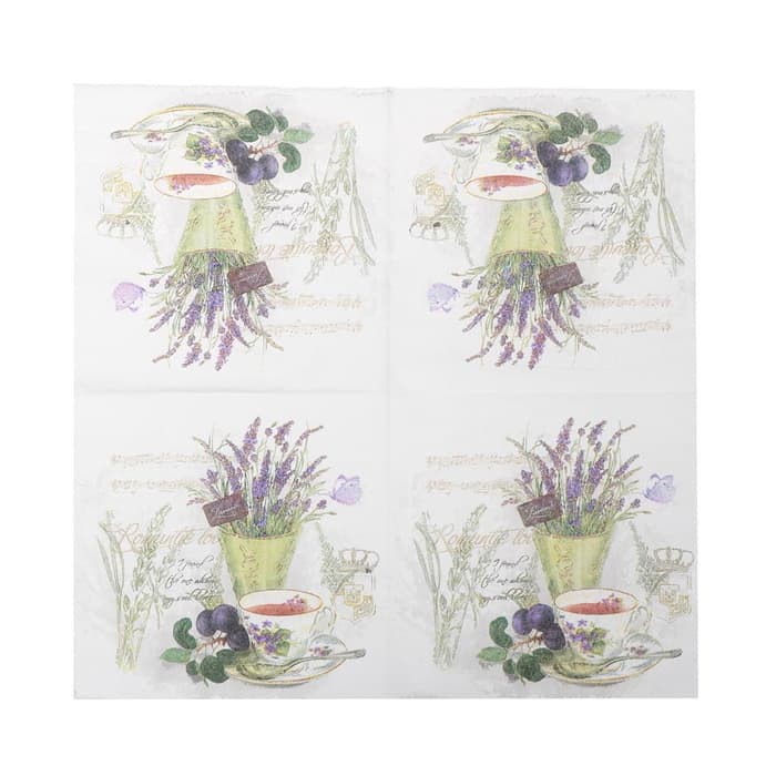 Decoupage Napkin - Tissue Decoupage 2Ply KC-Lavender Tea