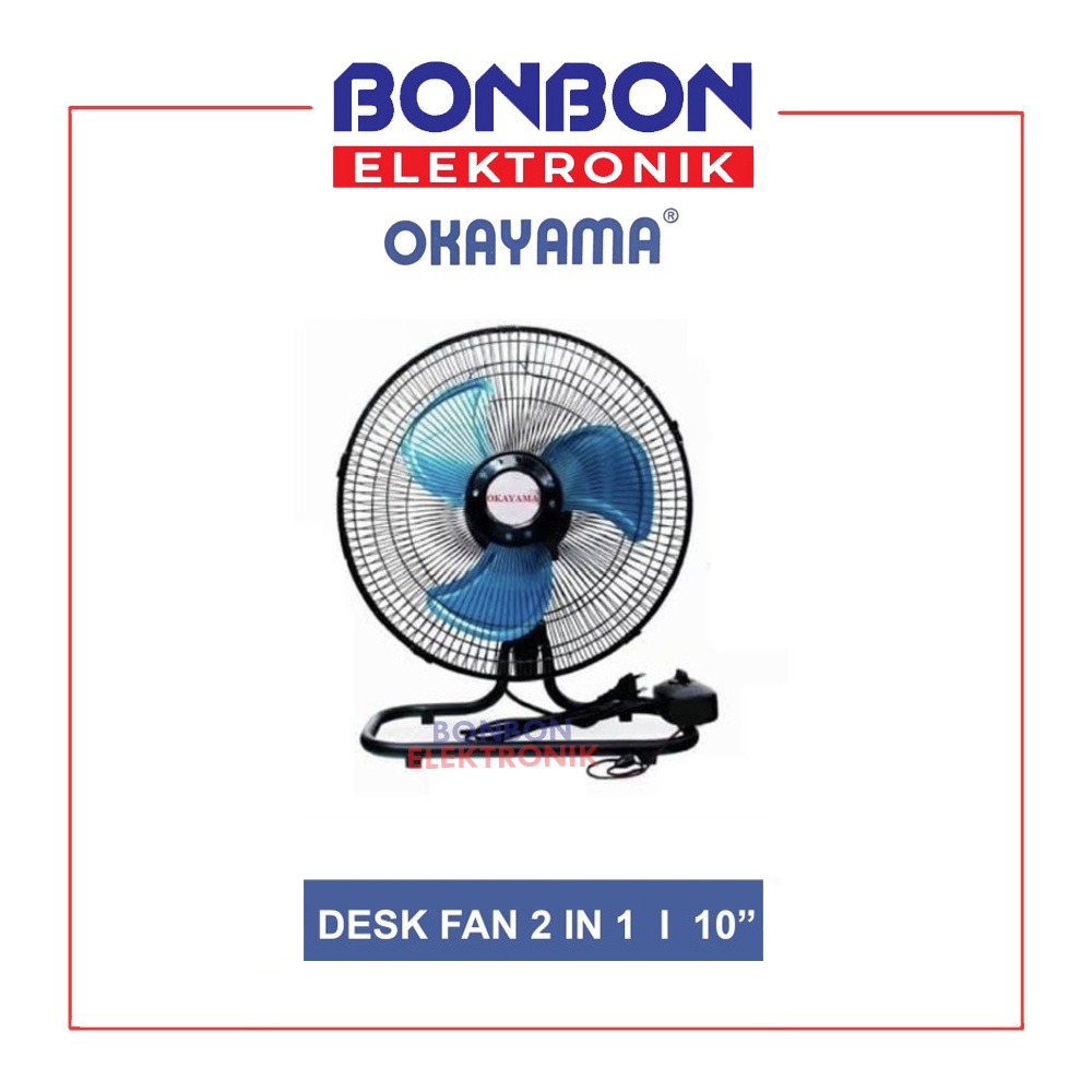 Okayama Kipas Angin Tornado 2 In 1 10 Inch / Fan 10&quot;