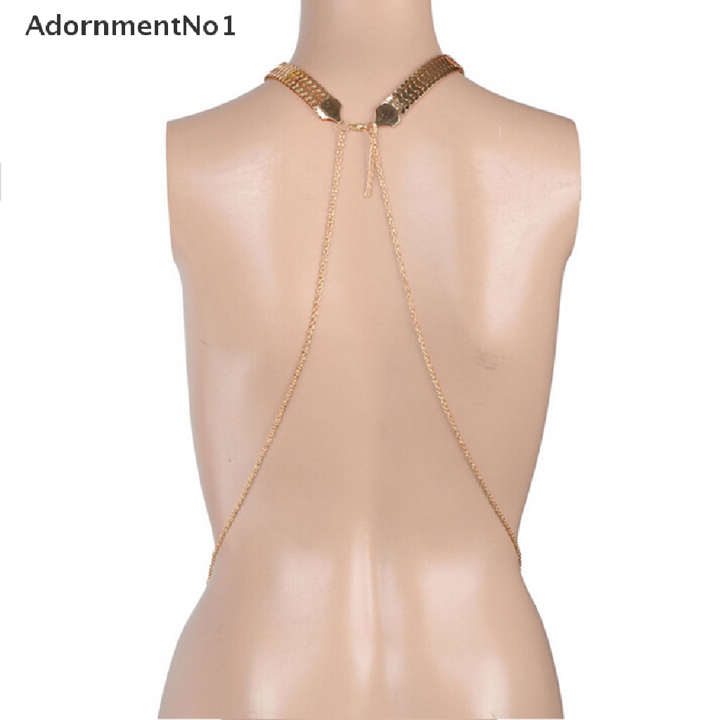 (AdornmentNo1) Kalung Rantai Badan Sexy Bahan Alloy Aksen Rumbai Untuk Perhiasan Wanita