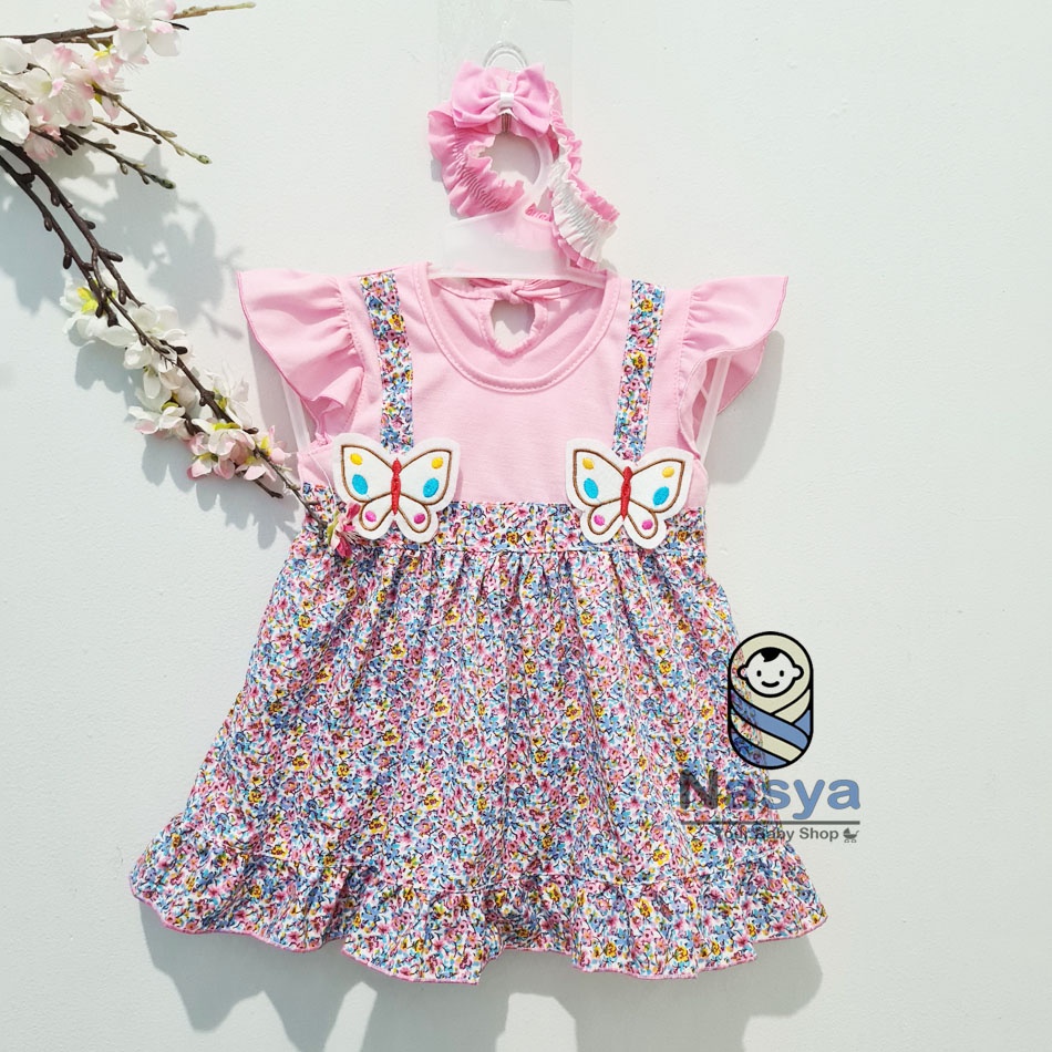 [ PROMO 7.7 ] [P-030] Dress Bayi / Dress Anak Perempuan Usia 0-6 Bulan -  Planet Kids (Planet Kid)