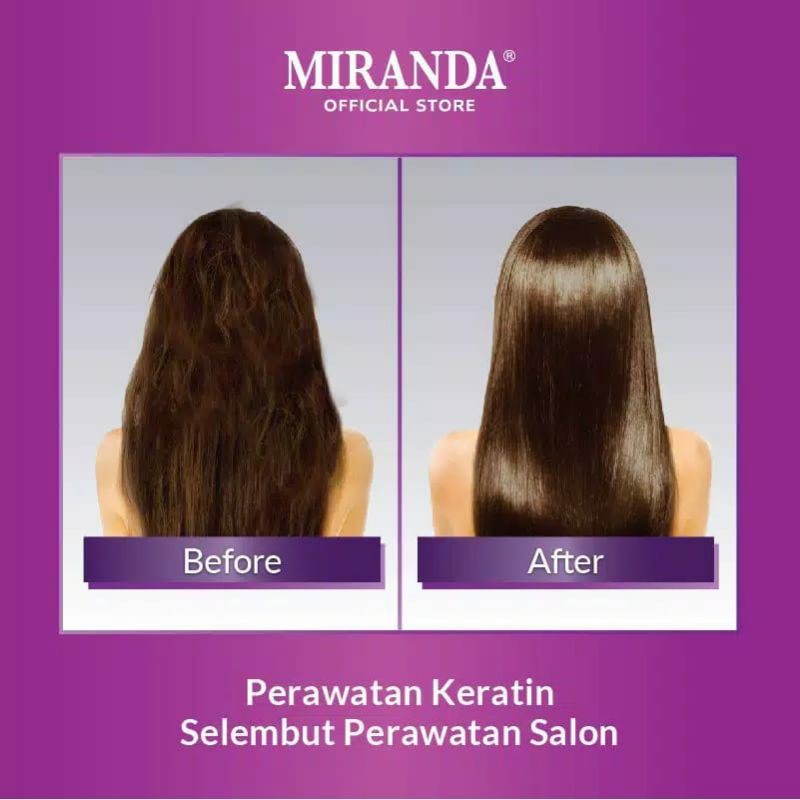 MIRANDA Keratin Collagen Hair Treatment 2 x 25 ML | Hair Mask | Masker Rambut Rusak